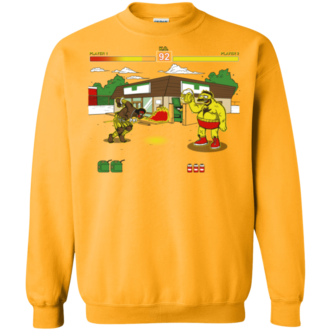 Sweatshirts Gold / S Springfield Fighter Crewneck Sweatshirt