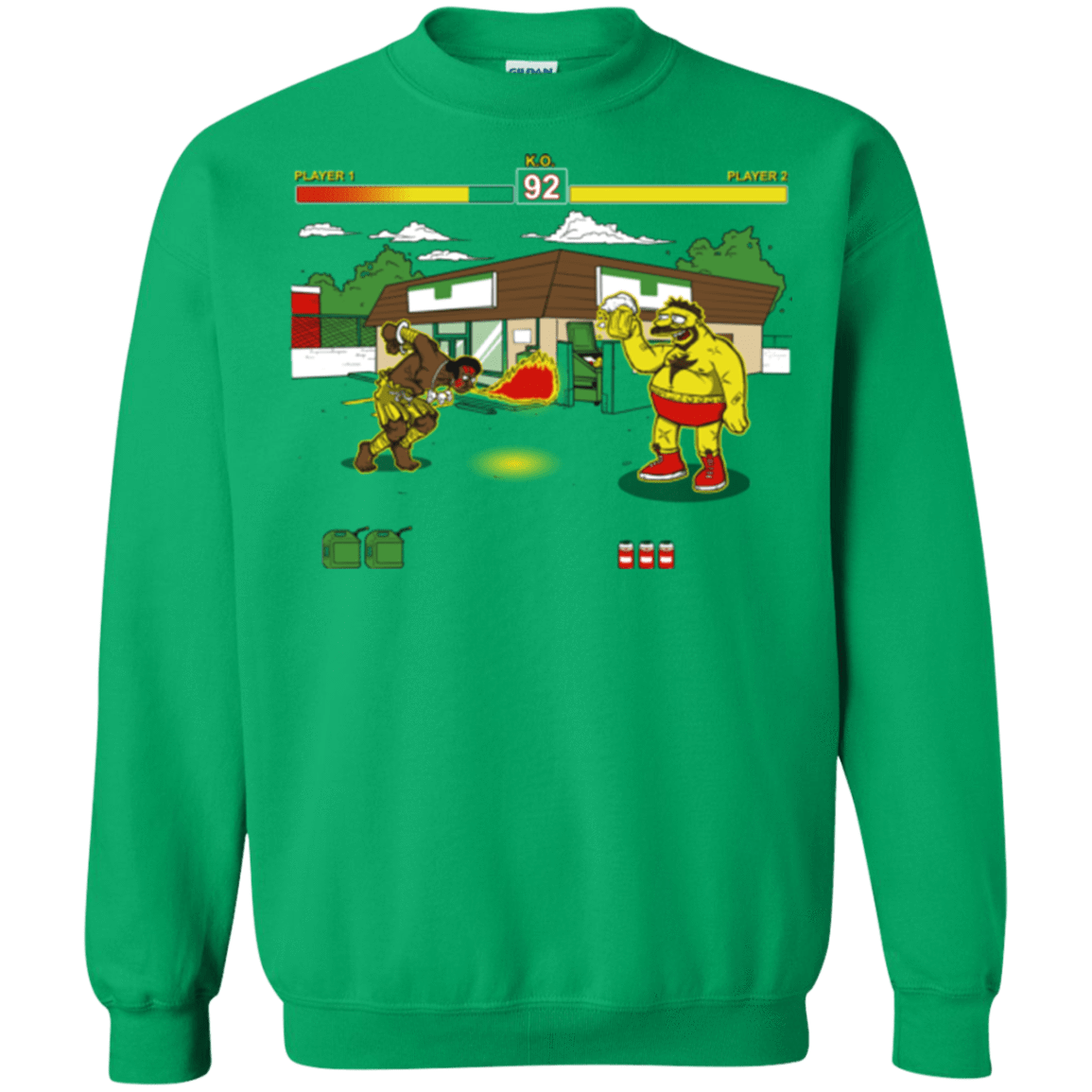 Sweatshirts Irish Green / S Springfield Fighter Crewneck Sweatshirt