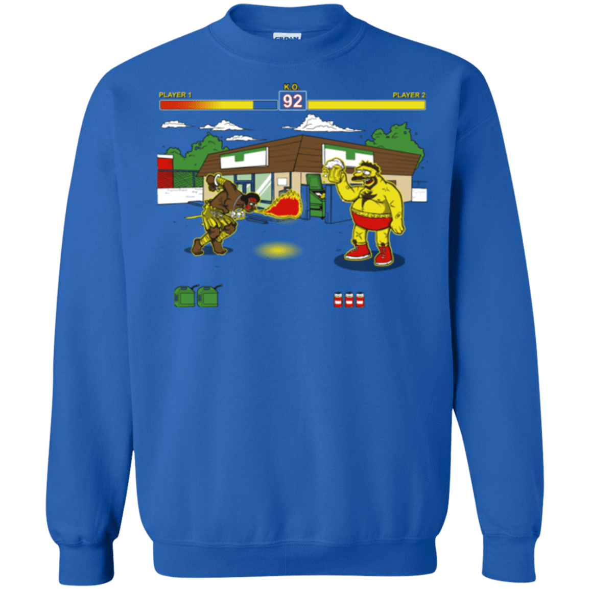 Sweatshirts Royal / S Springfield Fighter Crewneck Sweatshirt