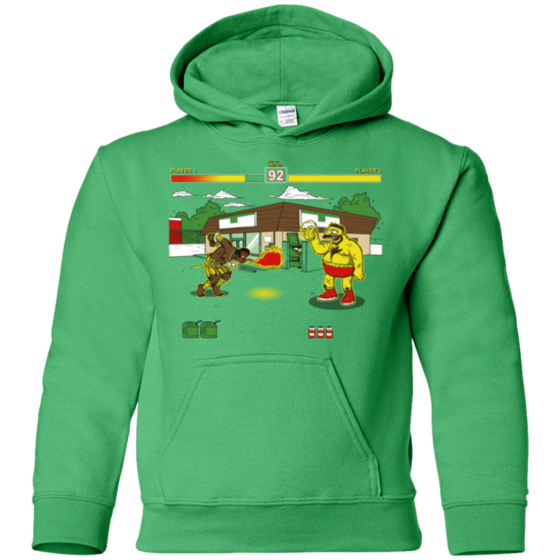 Sweatshirts Irish Green / YS Springfield Fighter Youth Hoodie