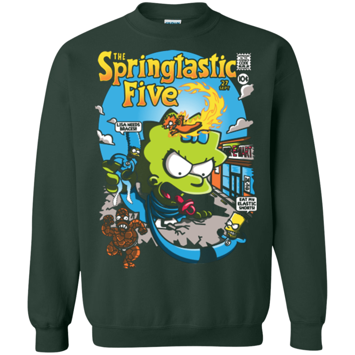 Sweatshirts Forest Green / Small Springtastic Crewneck Sweatshirt