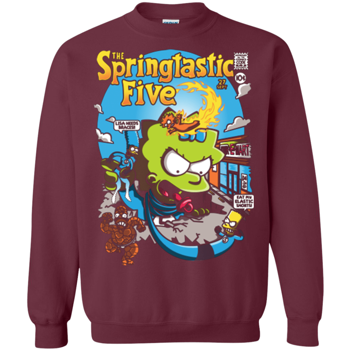 Sweatshirts Maroon / Small Springtastic Crewneck Sweatshirt