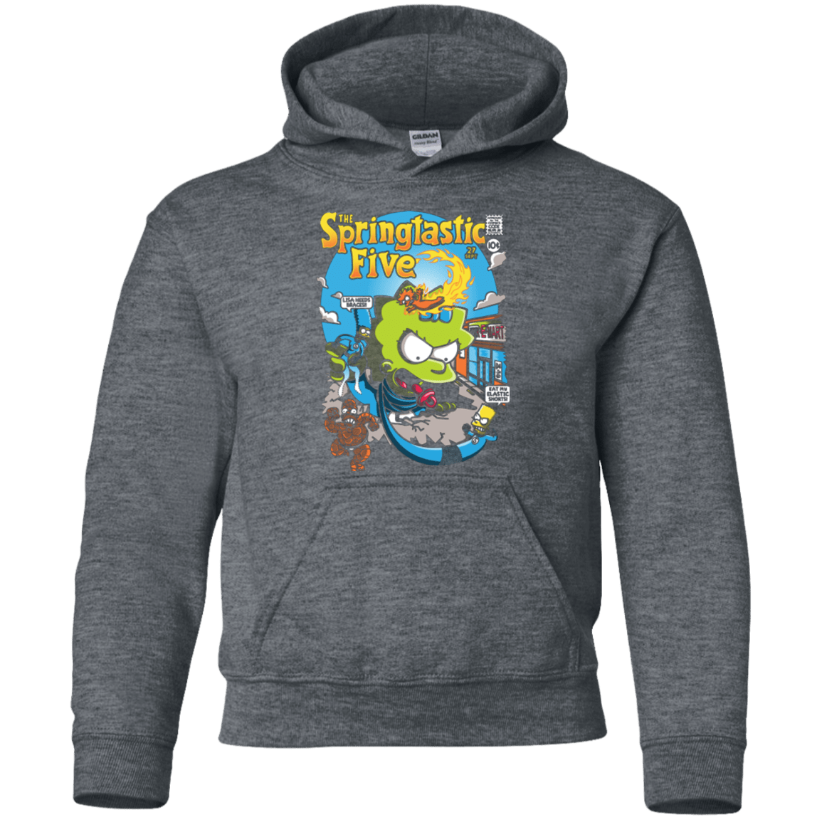 Sweatshirts Dark Heather / YS Springtastic Youth Hoodie