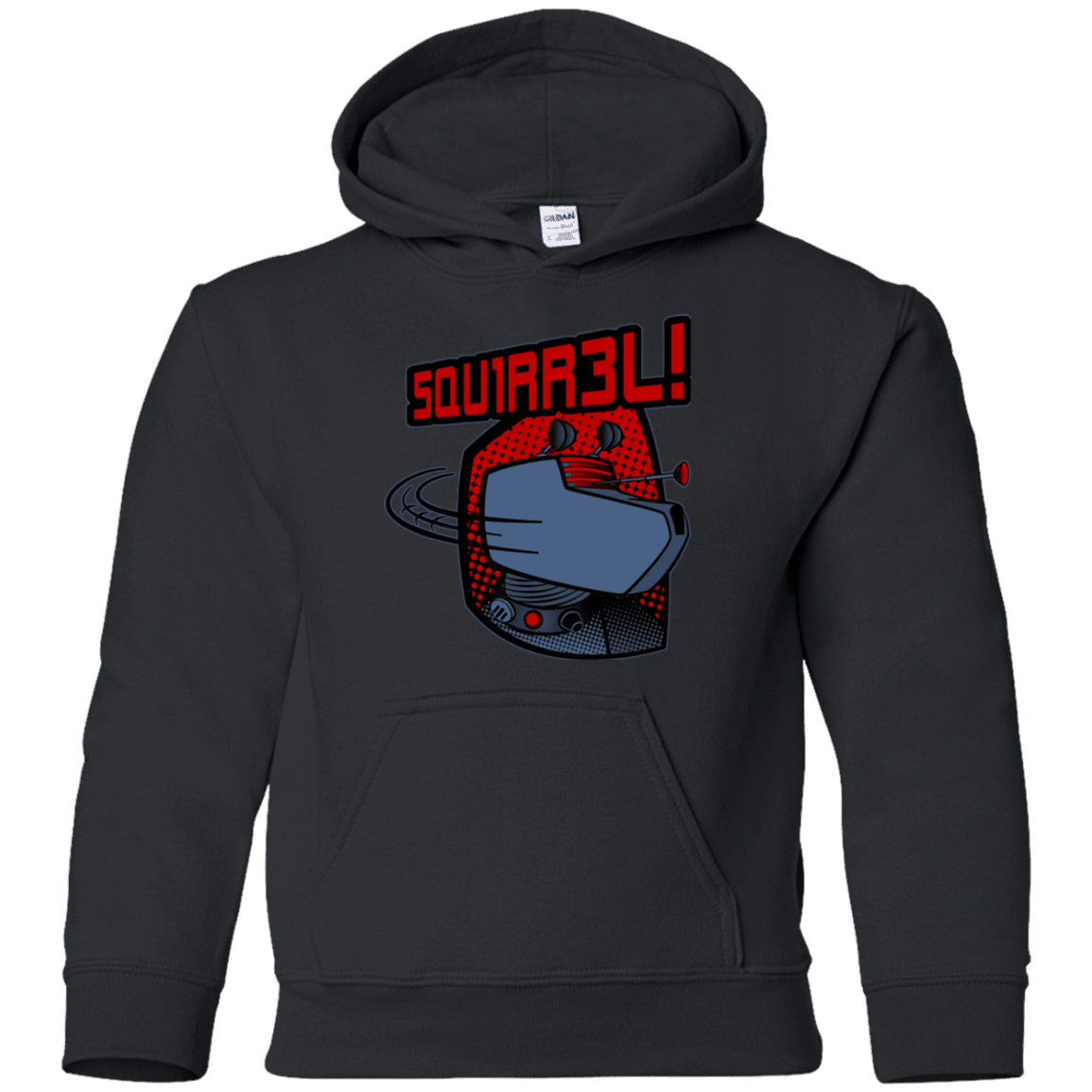 Sweatshirts Black / YS Squirrel Youth Hoodie