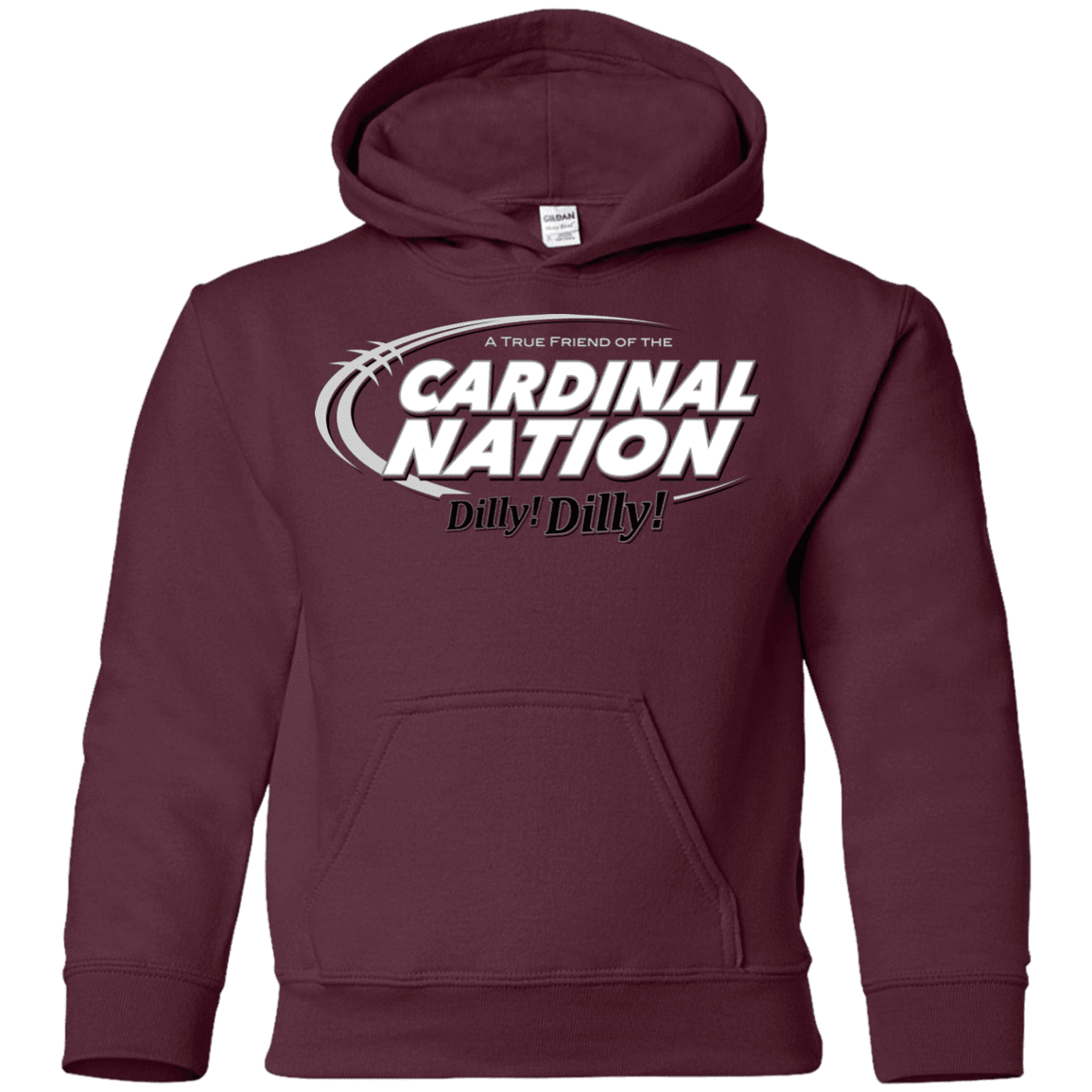 Sweatshirts Maroon / YS Stanford Dilly Dilly Youth Hoodie