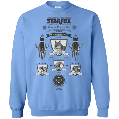 Sweatshirts Carolina Blue / Small Star Fox Vintage Crewneck Sweatshirt