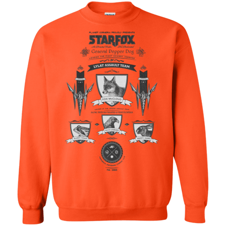 Sweatshirts Orange / Small Star Fox Vintage Crewneck Sweatshirt