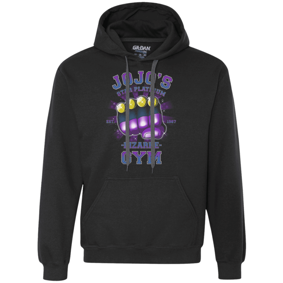 Sweatshirts Black / S Star Platinum Gym Premium Fleece Hoodie