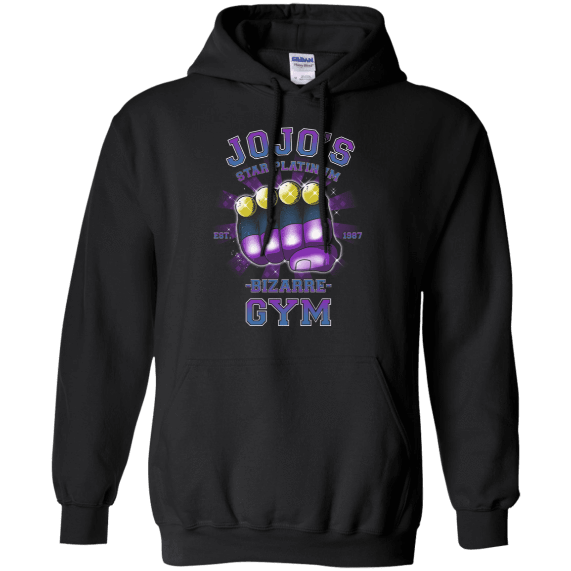 Sweatshirts Black / S Star Platinum Gym Pullover Hoodie