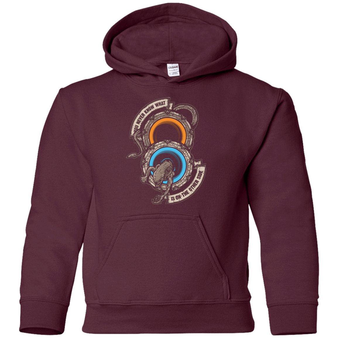 Sweatshirts Maroon / YS STAR PORTALS Youth Hoodie
