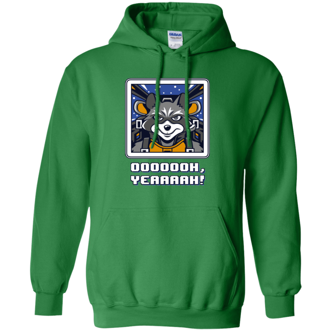 Sweatshirts Irish Green / Small Star Raccoon Pullover Hoodie