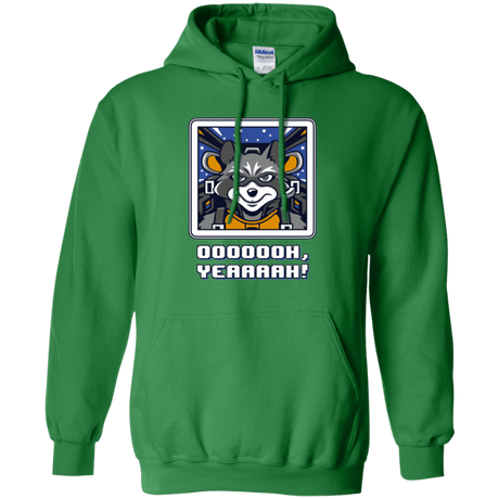 Sweatshirts Irish Green / Small Star Raccoon Pullover Hoodie