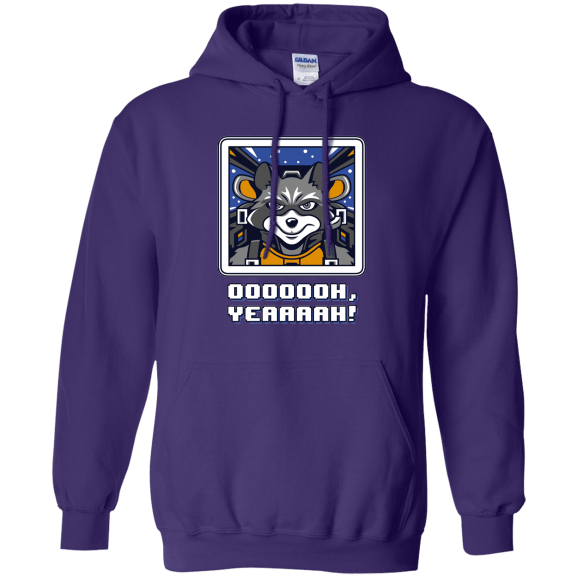 Sweatshirts Purple / Small Star Raccoon Pullover Hoodie