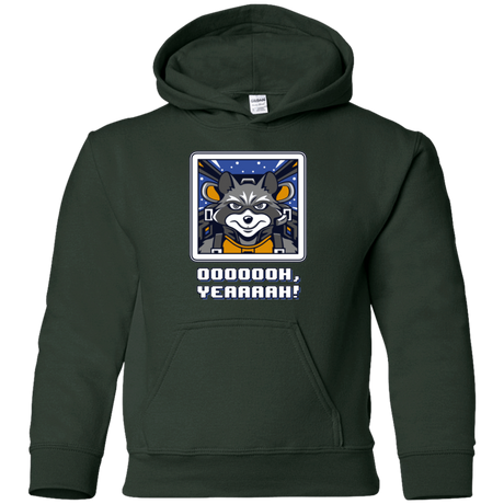 Sweatshirts Forest Green / YS Star Raccoon Youth Hoodie