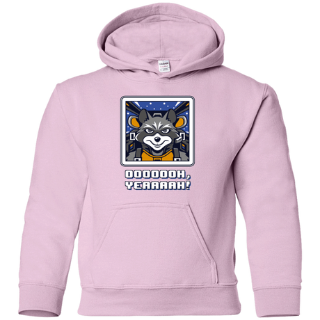 Sweatshirts Light Pink / YS Star Raccoon Youth Hoodie