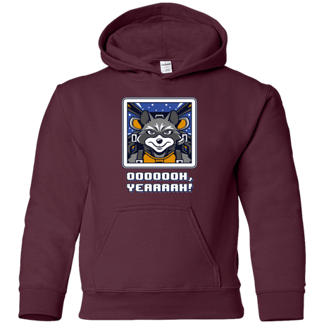 Sweatshirts Maroon / YS Star Raccoon Youth Hoodie