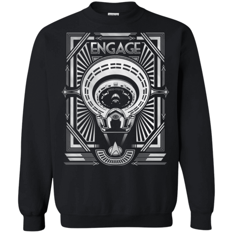 Sweatshirts Black / Small Star Trek Engage Crewneck Sweatshirt