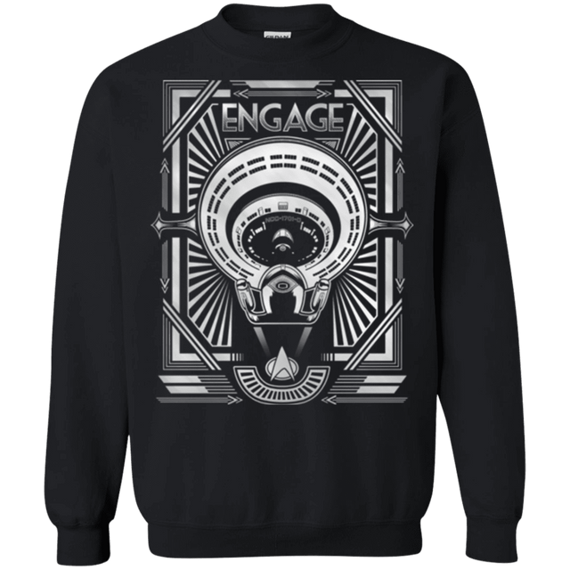 Sweatshirts Black / Small Star Trek Engage Crewneck Sweatshirt
