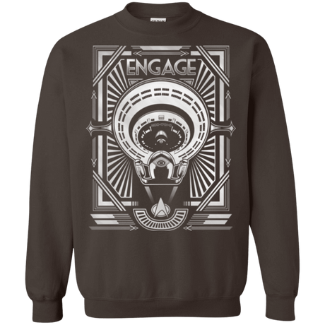 Sweatshirts Dark Chocolate / Small Star Trek Engage Crewneck Sweatshirt