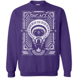 Sweatshirts Purple / Small Star Trek Engage Crewneck Sweatshirt