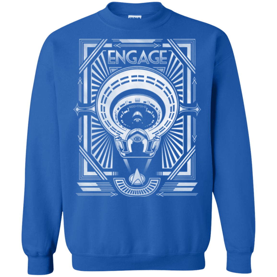 Sweatshirts Royal / Small Star Trek Engage Crewneck Sweatshirt