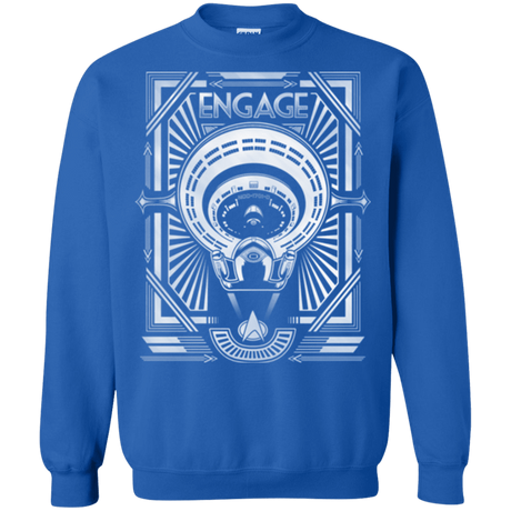 Sweatshirts Royal / Small Star Trek Engage Crewneck Sweatshirt
