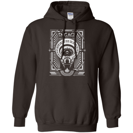 Sweatshirts Dark Chocolate / Small Star Trek Engage Pullover Hoodie