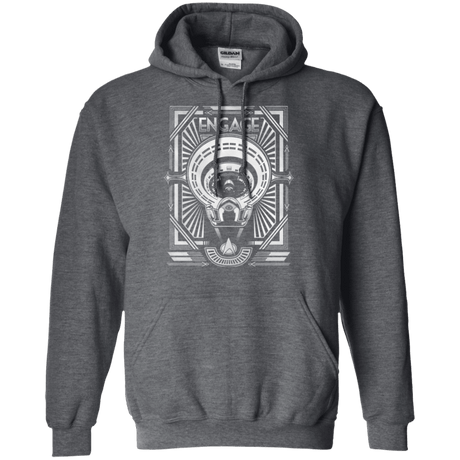 Sweatshirts Dark Heather / Small Star Trek Engage Pullover Hoodie