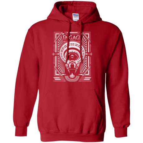 Sweatshirts Red / Small Star Trek Engage Pullover Hoodie