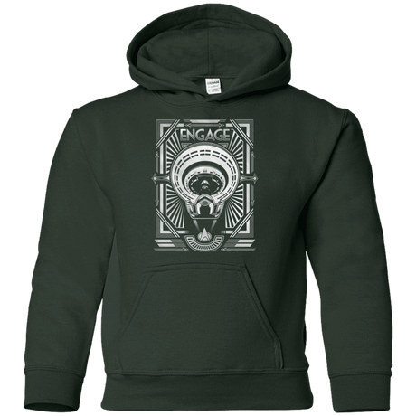 Sweatshirts Forest Green / YS Star Trek Engage Youth Hoodie