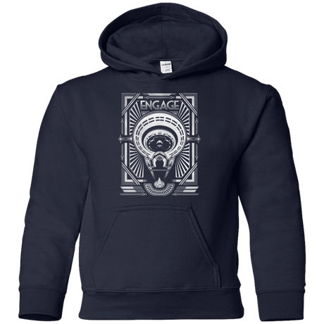 Sweatshirts Navy / YS Star Trek Engage Youth Hoodie