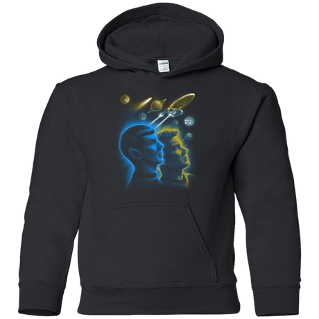 Sweatshirts Black / YS Star Trek Kirk Spock Youth Hoodie
