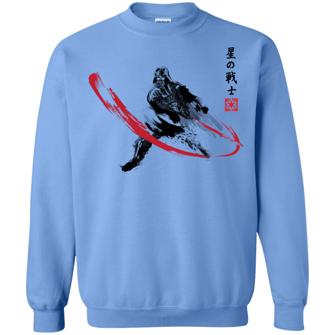Sweatshirts Carolina Blue / Small STAR WARRIOR SUMI-E Crewneck Sweatshirt