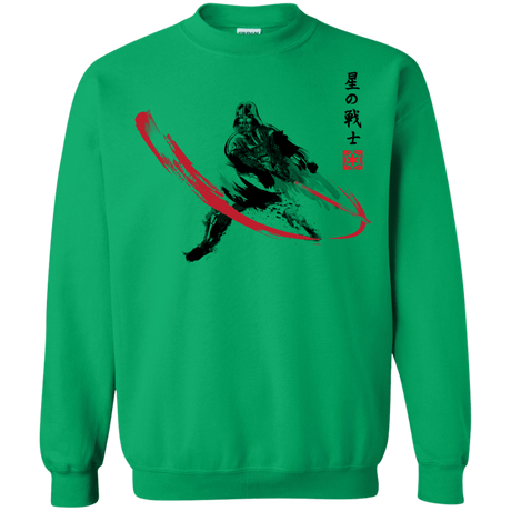 Sweatshirts Irish Green / Small STAR WARRIOR SUMI-E Crewneck Sweatshirt