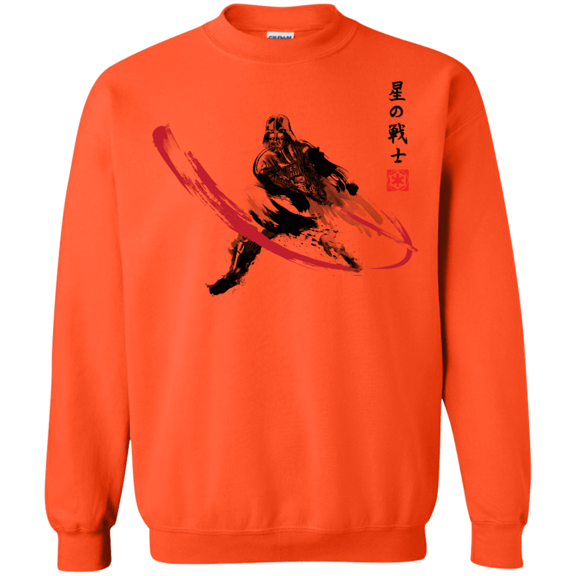 Sweatshirts Orange / Small STAR WARRIOR SUMI-E Crewneck Sweatshirt