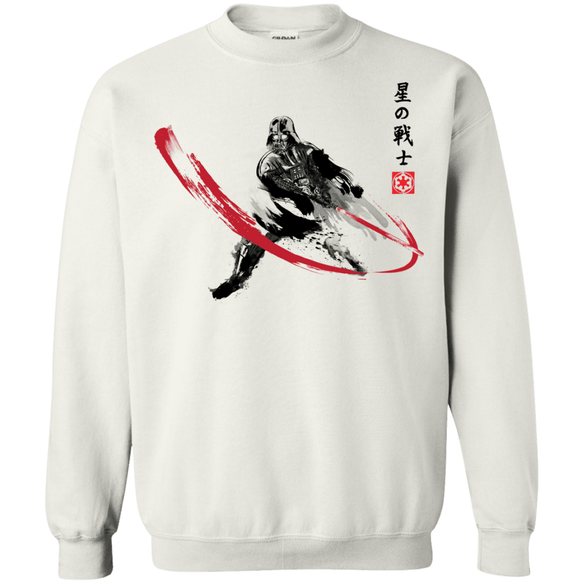 Sweatshirts White / Small STAR WARRIOR SUMI-E Crewneck Sweatshirt