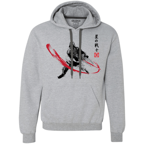 Sweatshirts Sport Grey / Small STAR WARRIOR SUMI-E Premium Fleece Hoodie