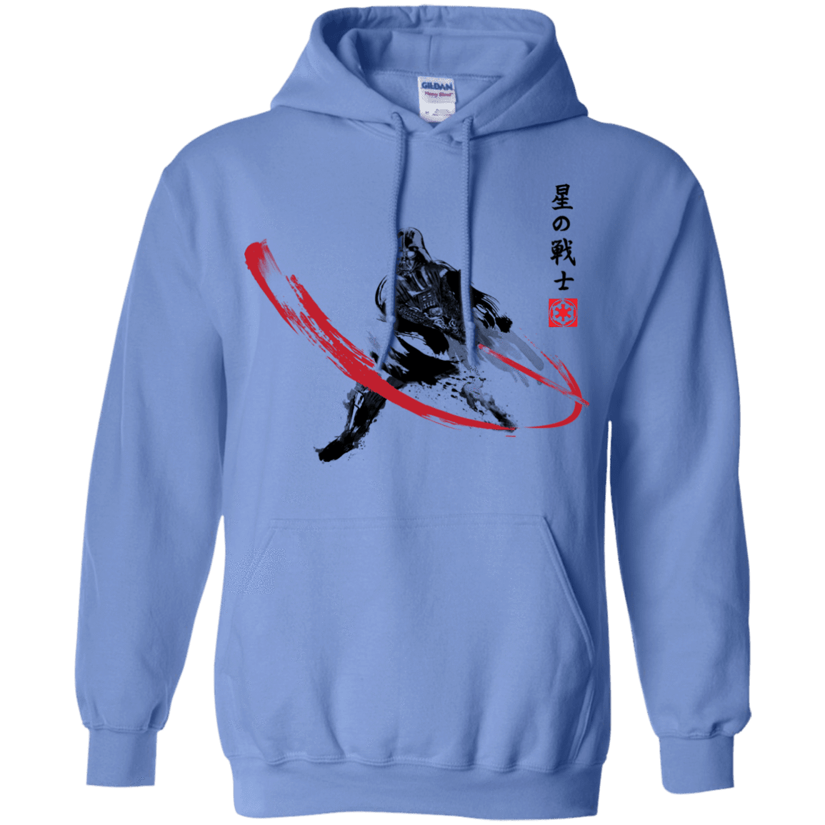 Sweatshirts Carolina Blue / Small STAR WARRIOR SUMI-E Pullover Hoodie