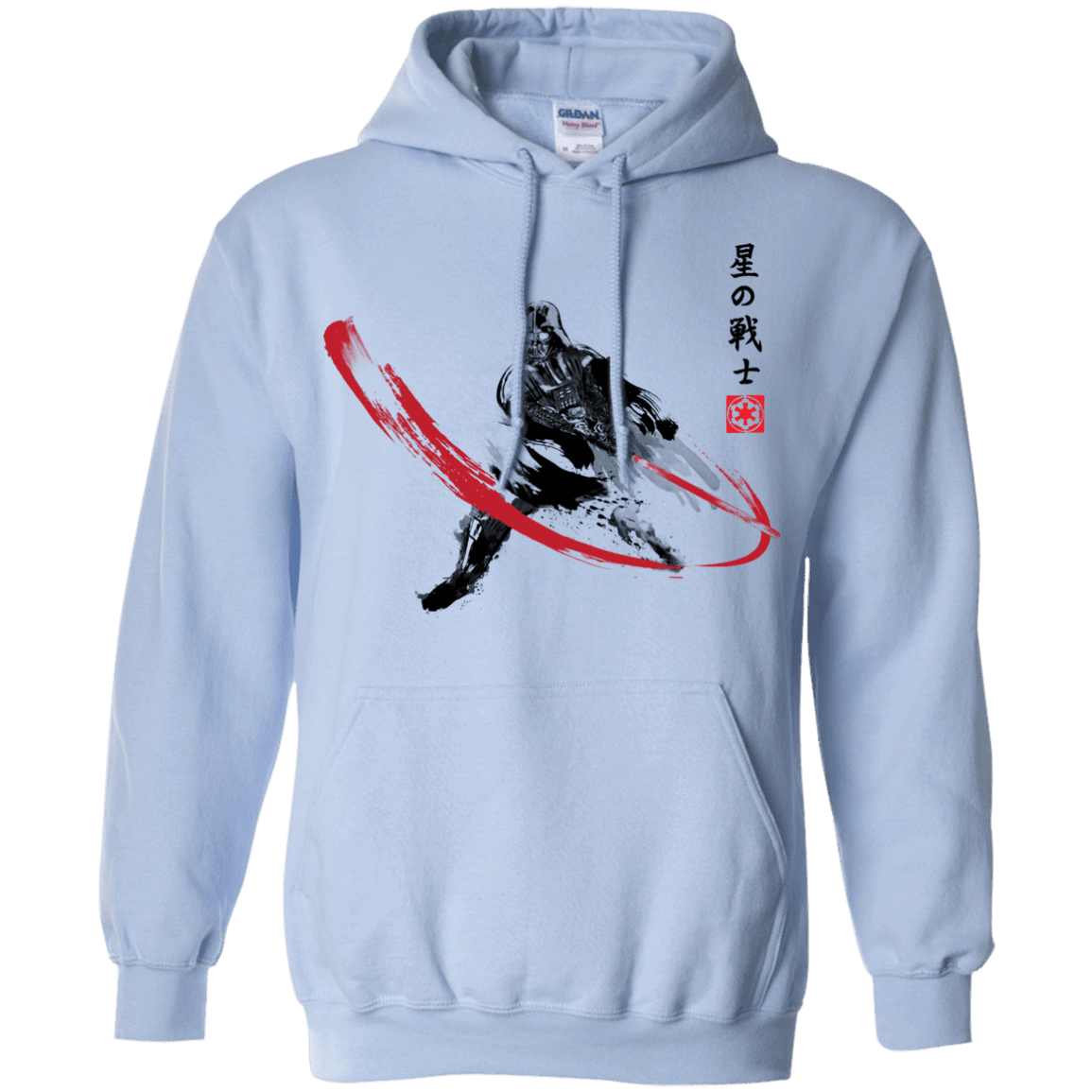 Sweatshirts Light Blue / Small STAR WARRIOR SUMI-E Pullover Hoodie