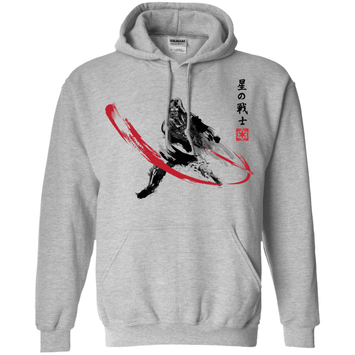 Sweatshirts Sport Grey / Small STAR WARRIOR SUMI-E Pullover Hoodie