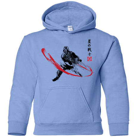 Sweatshirts Carolina Blue / YS STAR WARRIOR SUMI-E Youth Hoodie