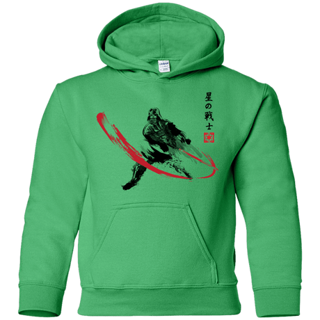 Sweatshirts Irish Green / YS STAR WARRIOR SUMI-E Youth Hoodie