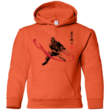 Sweatshirts Orange / YS STAR WARRIOR SUMI-E Youth Hoodie