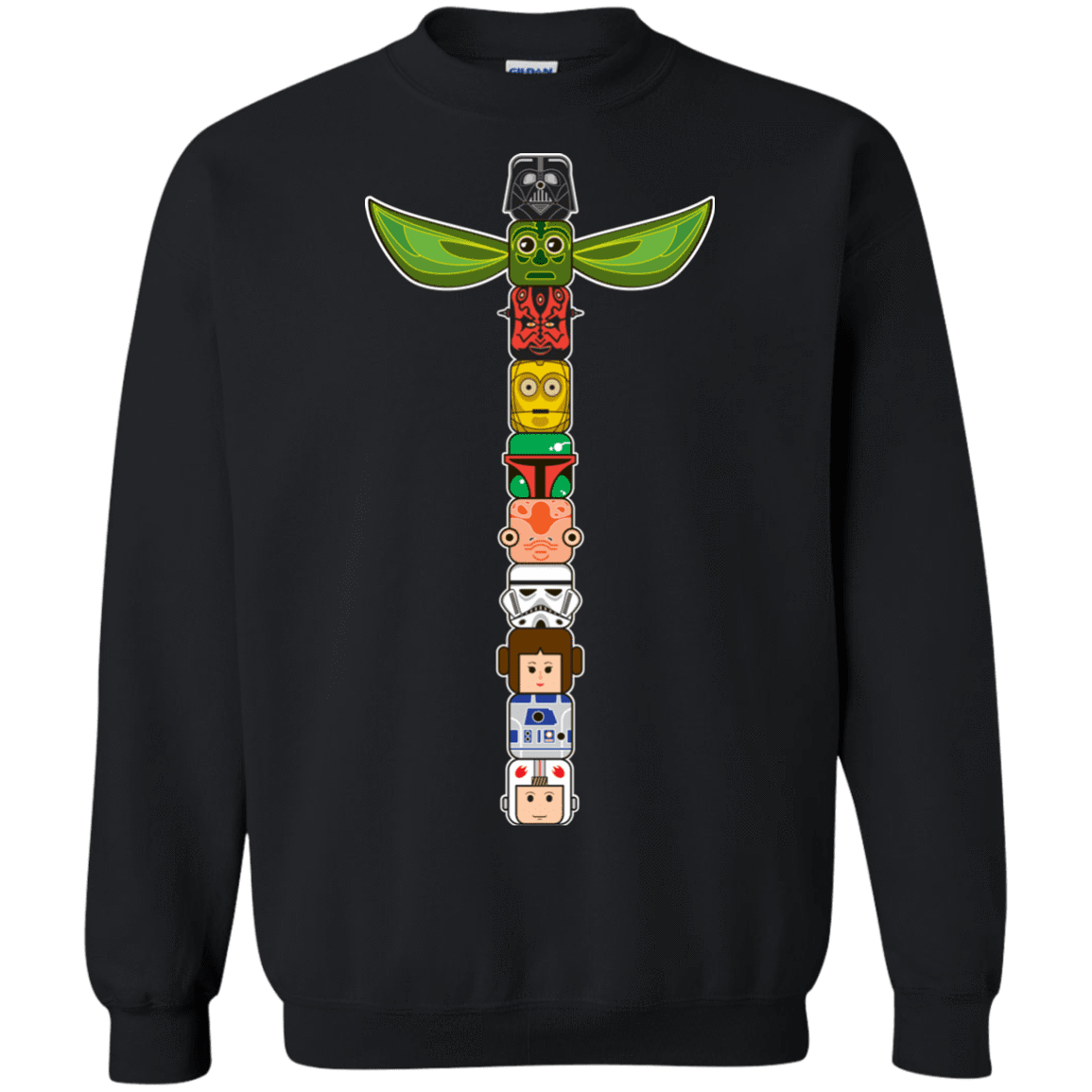 Sweatshirts Black / Small Star Wars Totem Crewneck Sweatshirt