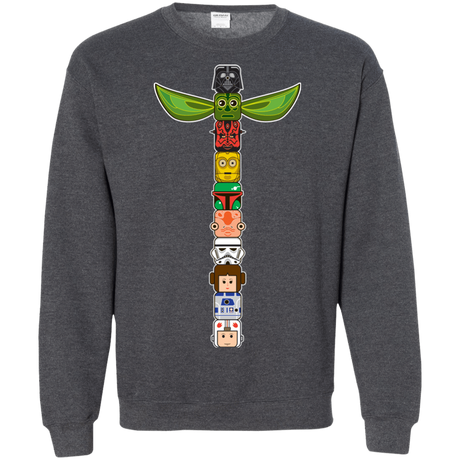 Sweatshirts Dark Heather / Small Star Wars Totem Crewneck Sweatshirt