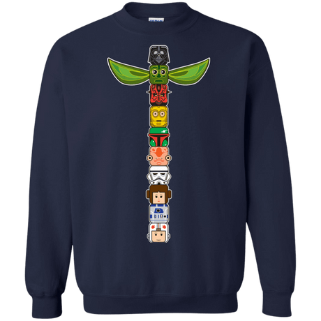 Sweatshirts Navy / Small Star Wars Totem Crewneck Sweatshirt