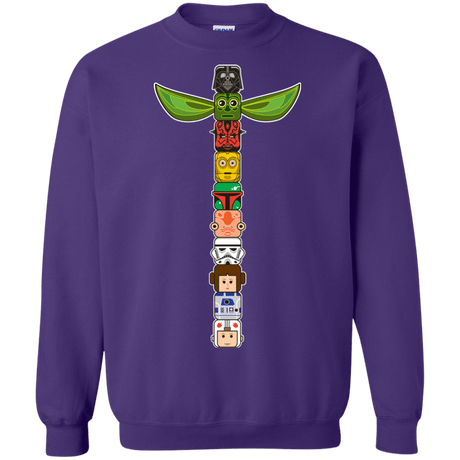 Sweatshirts Purple / Small Star Wars Totem Crewneck Sweatshirt
