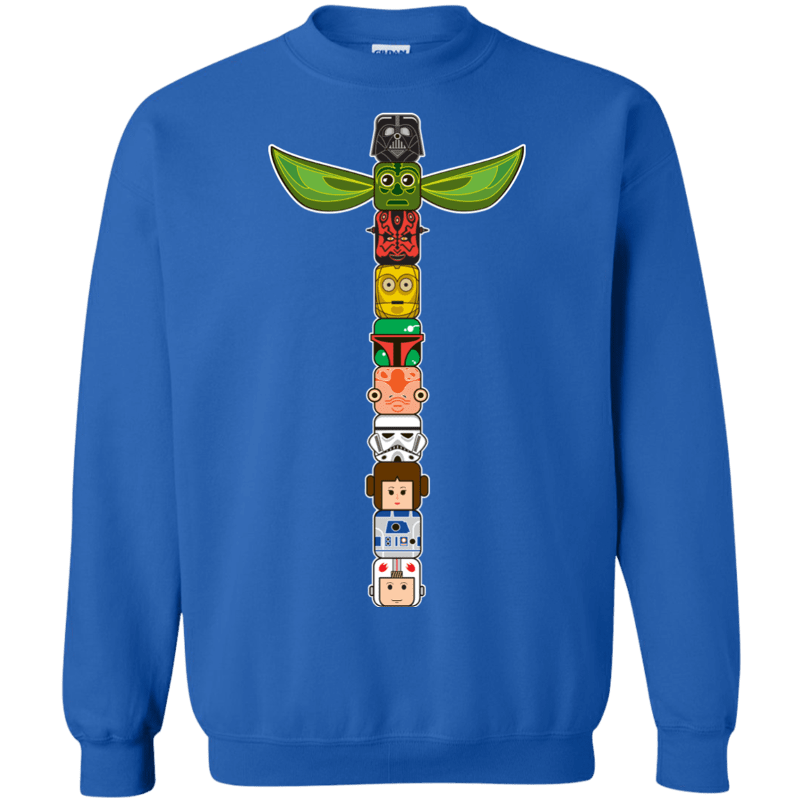 Sweatshirts Royal / Small Star Wars Totem Crewneck Sweatshirt