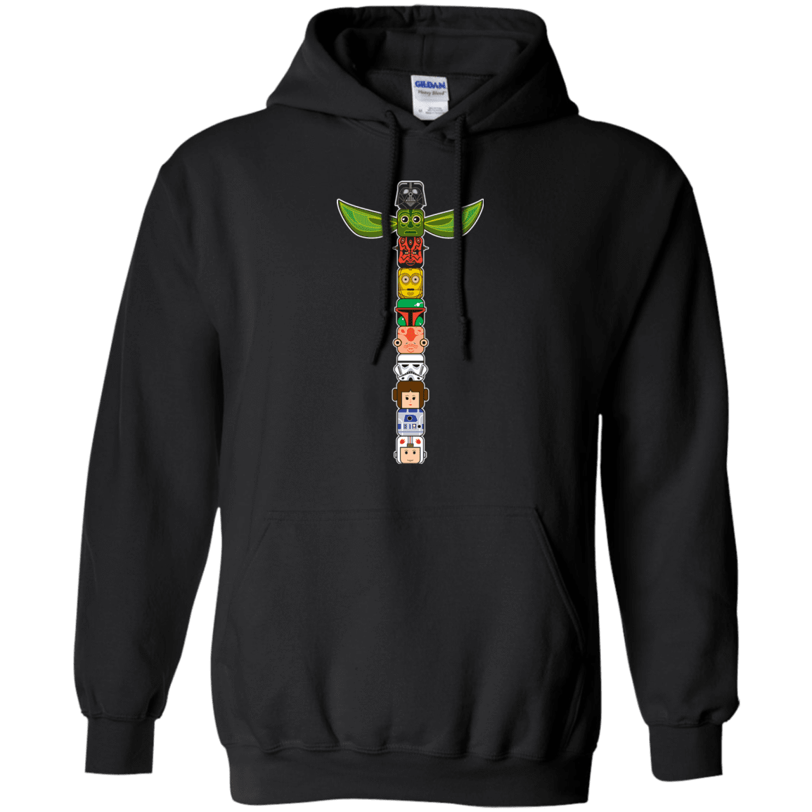 Sweatshirts Black / Small Star Wars Totem Pullover Hoodie