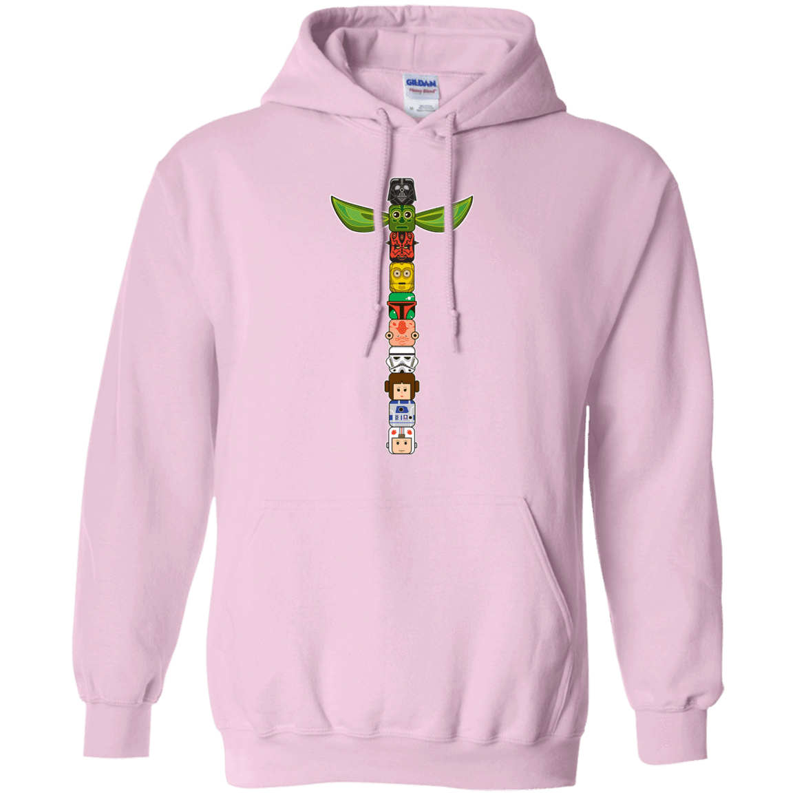 Sweatshirts Light Pink / Small Star Wars Totem Pullover Hoodie